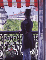 The Man on the Balcony, Gustave Caillebotte