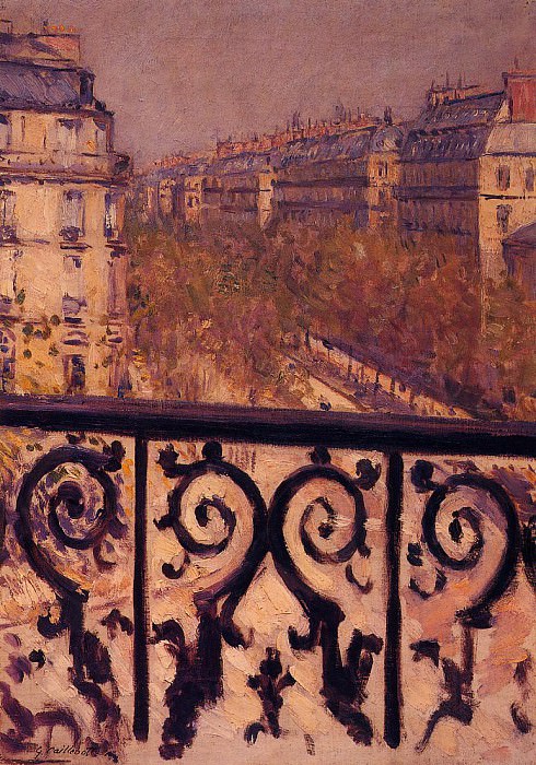 Балкон в Париже, Гюстав Кайботт