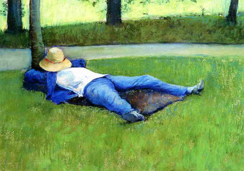 The Nap, Gustave Caillebotte