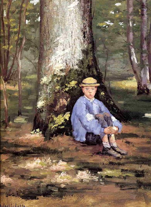 Yerres, Camille Daurelle under an Oak Tree, Gustave Caillebotte