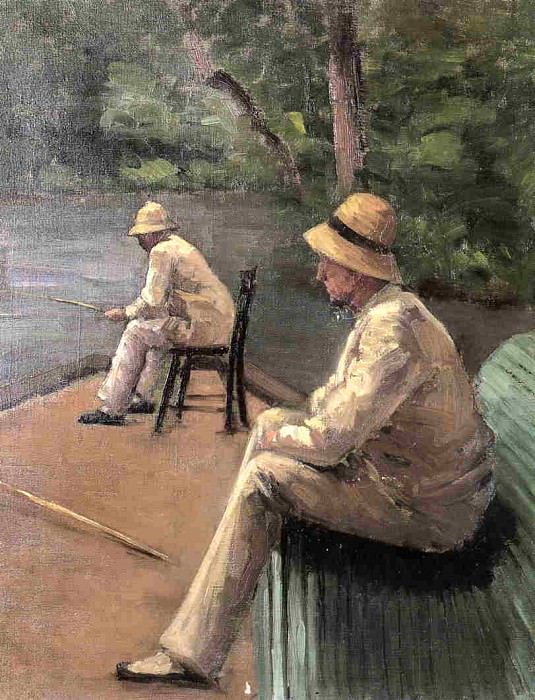 Fishermen on the Banks of the Yerres, Gustave Caillebotte
