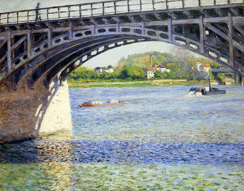 The Argenteuil Bridge and the Seine, Gustave Caillebotte