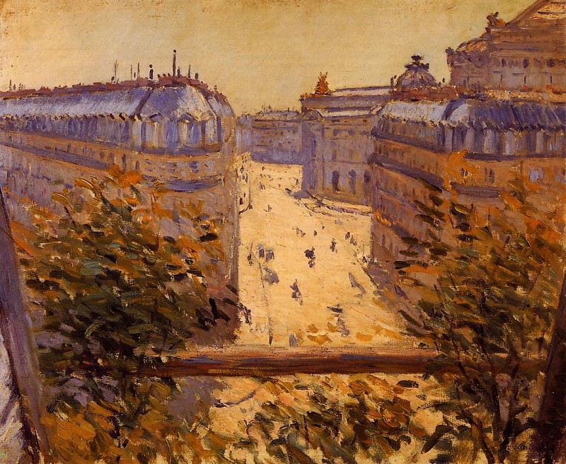 Rue Halevy, Balcony View, Gustave Caillebotte