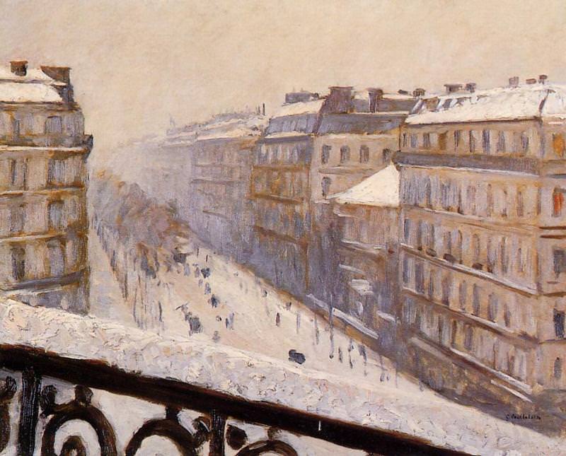 Boulevard Haussmann Snow, Gustave Caillebotte