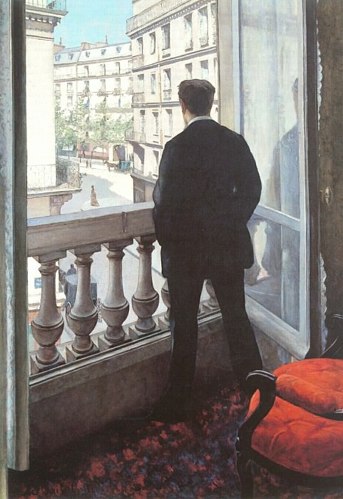 A Young Man at His Window, Gustave Caillebotte