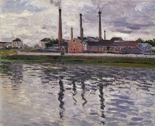 Factories at Argenteuil, Gustave Caillebotte