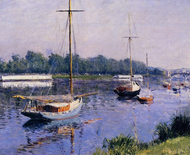 The Basin at Argenteuil, Gustave Caillebotte