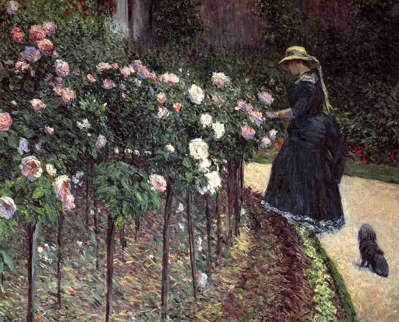 Roses, Garden at Petit Gennevilliers, Gustave Caillebotte