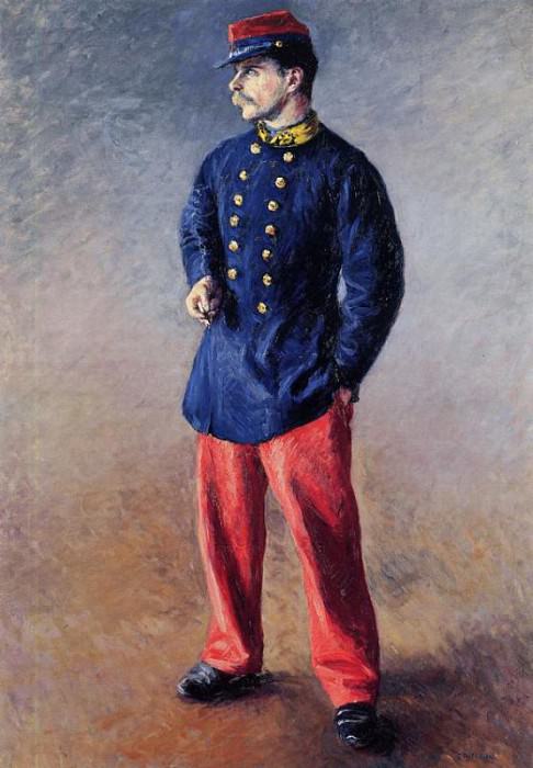 A Soldier, Gustave Caillebotte