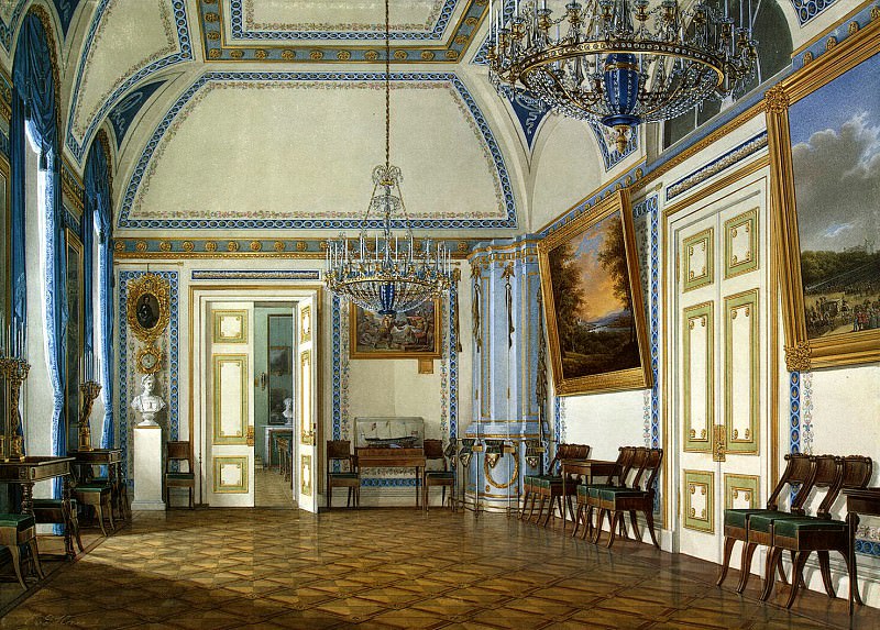 Hau Edward Petrovich – Types of rooms of the Winter Palace. Receiving an heir, Grand Duke Alexander Nikolaevich, Hermitage ~ part 03