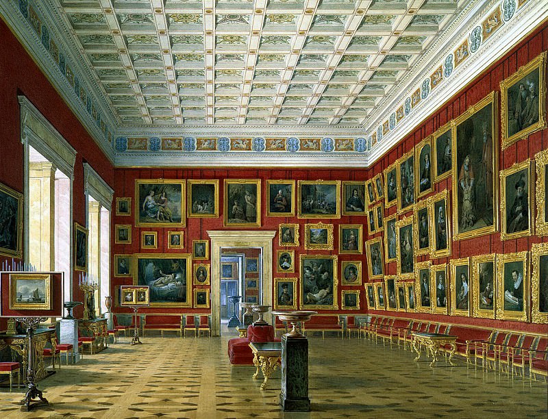 Hau Edward Petrovich – Types halls of the New Hermitage. Hall of Dutch and Flemish schools, Hermitage ~ part 03