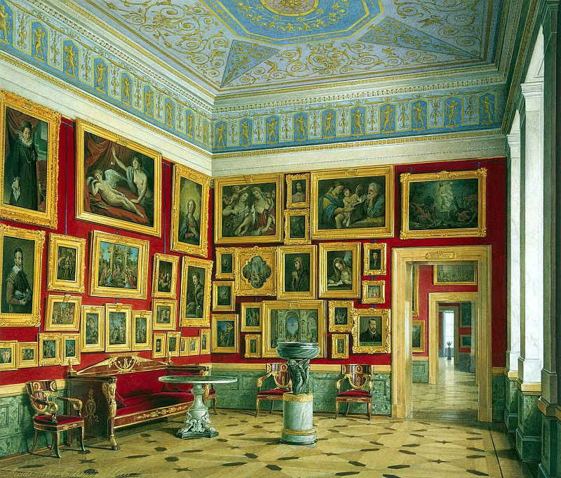 Hau Edward Petrovich – Types halls of the New Hermitage. Cabinet of the Italian schools , Hermitage ~ part 03