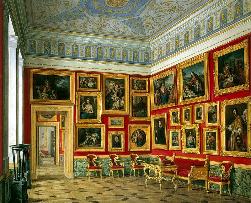 Hau Edward Petrovich – Types halls of the New Hermitage. Cabinet of the Italian schools , Hermitage ~ part 03