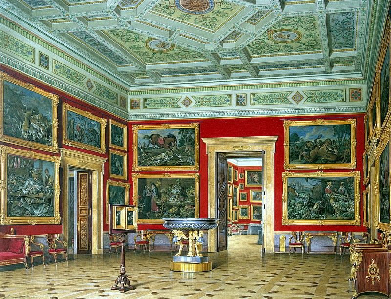 Hau Edward Petrovich – Types halls of the New Hermitage. Hall of the Flemish school , Hermitage ~ part 03