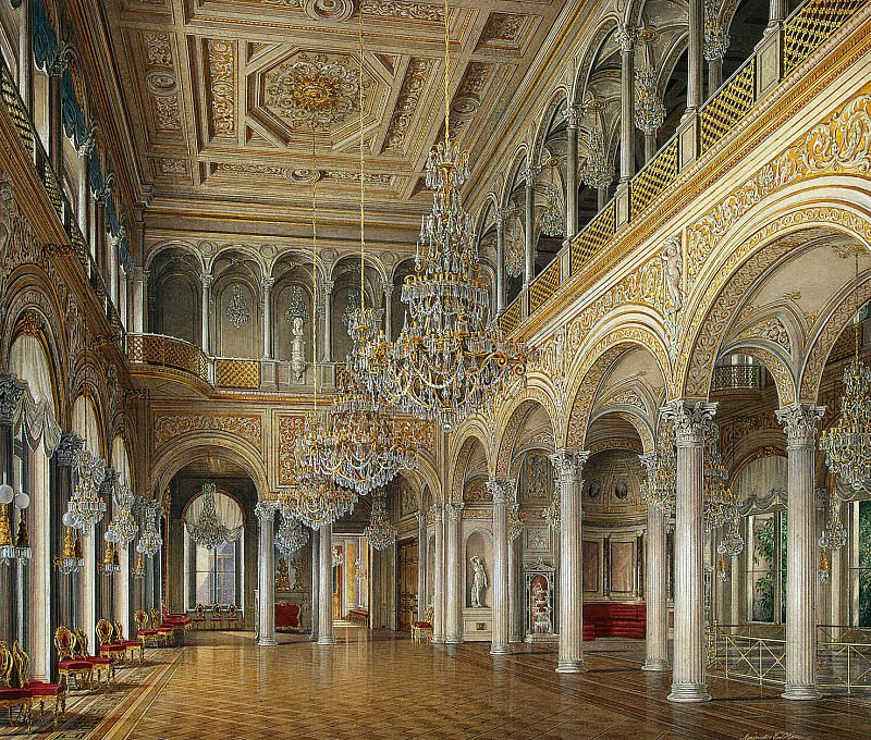 Hau Edward Petrovich – Types halls of the Small Hermitage. Pavilion Hall, Hermitage ~ part 03
