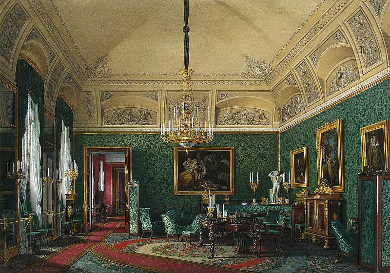 Hau Edward Petrovich – Types of rooms of the Winter Palace. The first half of the spare. Small cabinet led. book. Maria Nikolaevna, Hermitage ~ part 03