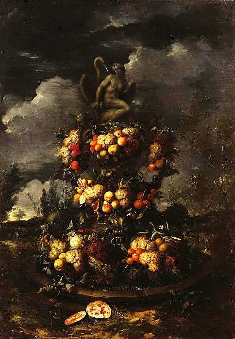 Gillemans, Jan Pauvel Younger – fountain, decorated with fruit, Hermitage ~ part 03