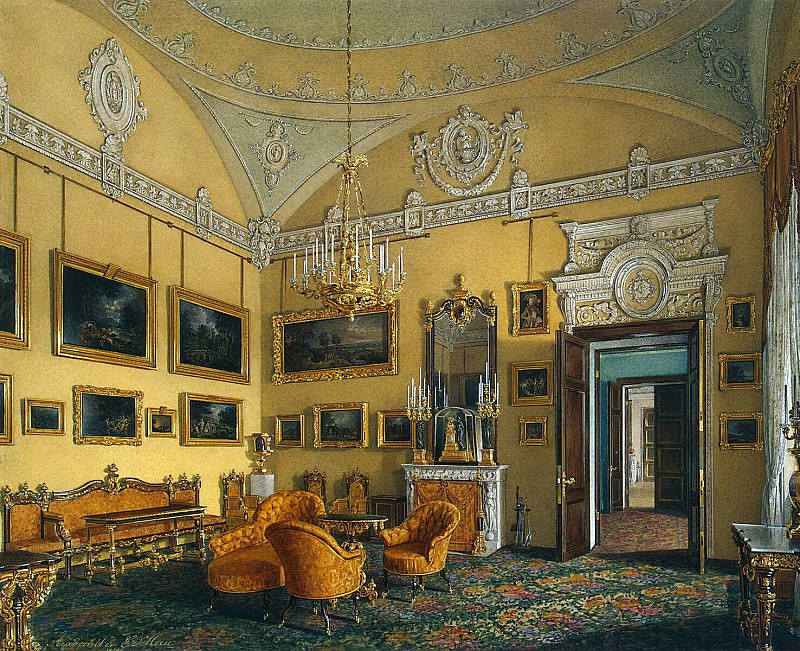 Hau Edward Petrovich – Types of rooms of the Winter Palace. The first half of the spare. Seating Duke M. Leuchtenberg, Hermitage ~ part 03
