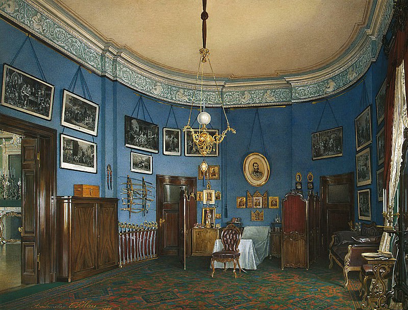 Hau Edward Petrovich – Types halls of the Small Hermitage. Bedroom Crown Prince Nikolai Alexandrovich, Hermitage ~ part 03