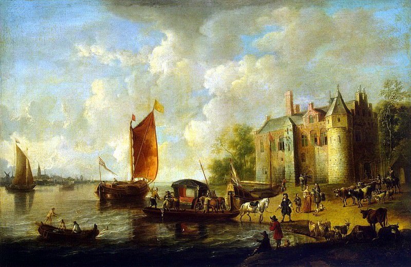 Velde, Peter van de – Castle on the banks of the river, Hermitage ~ part 03