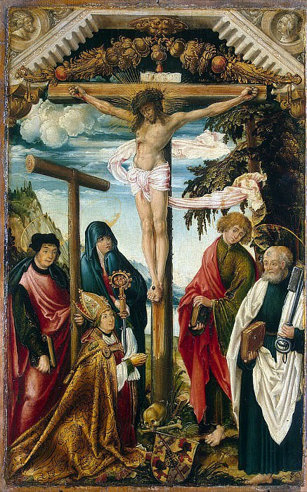 Vertinger, Hans – Crucifixion with the upcoming, Hermitage ~ part 03