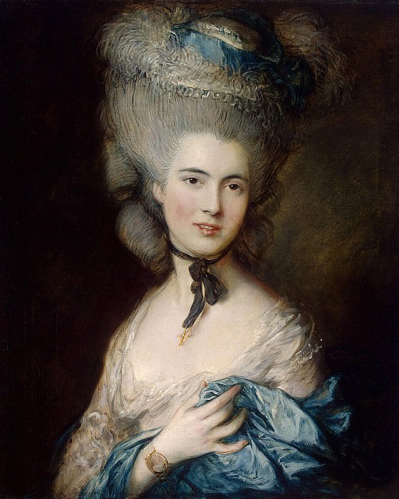 Gainsborough, Thomas – Portrait of a Lady in blue, Hermitage ~ part 03