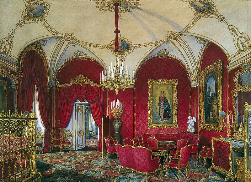 Hau Edward Petrovich – Types of rooms of the Winter Palace. Fourth spare half. Corner room, Hermitage ~ part 03
