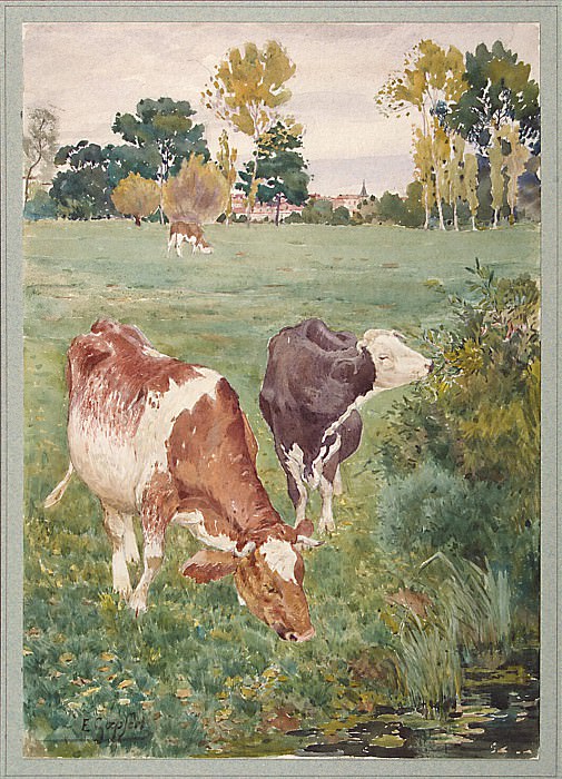 Gepfert, E. – Cows grazing in the meadow, Hermitage ~ part 03