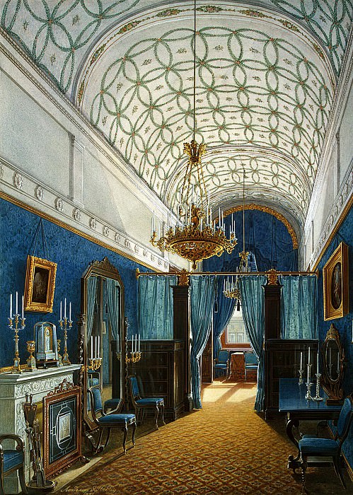Hau Edward Petrovich – Types of rooms of the Winter Palace. Dressing Room of Empress Alexandra Feodorovna , Hermitage ~ part 03