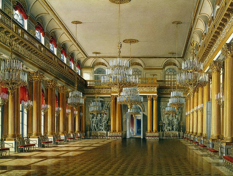 Hau Edward Petrovich – Types of rooms of the Winter Palace. Armorial Hall, Hermitage ~ part 03