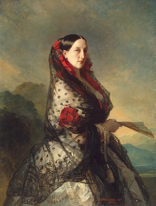 Winterhalter, Francois Xavier – Portrait of Grand Duchess Maria Nikolaevna, Hermitage ~ part 03