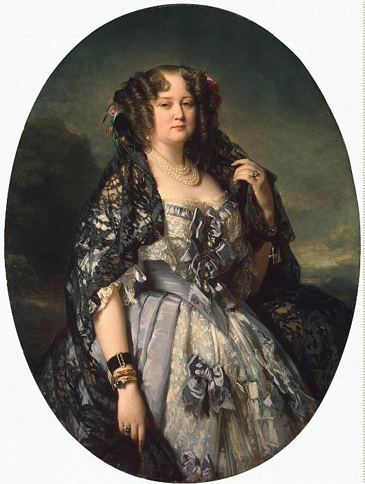 Winterhalter, Francois Xavier – Portrait of Princess Sophia Alexandrovna Radziwill, Hermitage ~ part 03