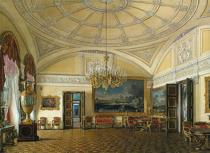 Hau Edward Petrovich – Types of rooms of the Winter Palace. The first half of the spare. Grand Salon, Hermitage ~ part 03