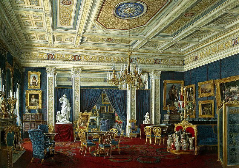 Hau Edward Petrovich – the Mariinsky Palace in St. Petersburg. Blue room, Hermitage ~ part 03