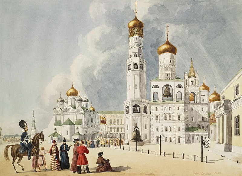 Gilbertzon, E. – Ivan the Great Bell Tower and the Archangel Cathedral of Moscow Kremlin, Hermitage ~ part 03