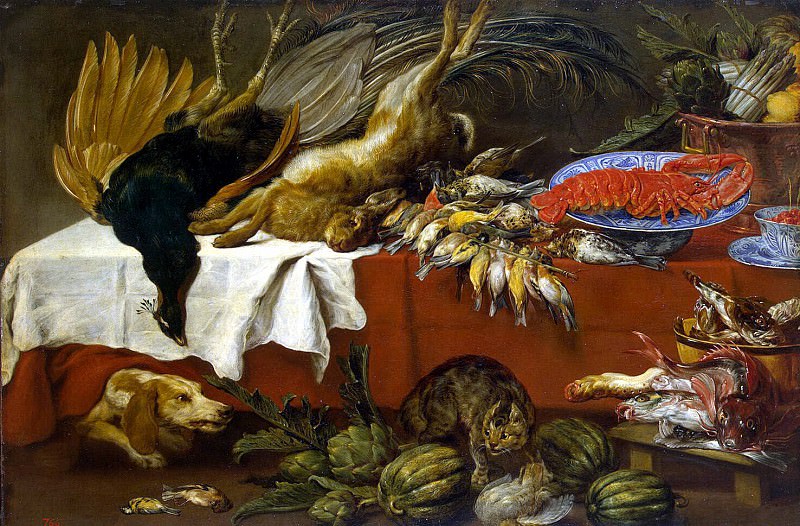 Sun, Pauvel de – Still Life with a broken game and lobster, Hermitage ~ part 03