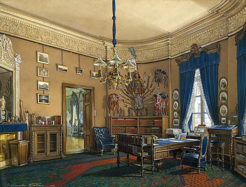 Hau Edward Petrovich – Types halls of the Small Hermitage. Cabinet Crown Prince Nikolai Alexandrovich, Hermitage ~ part 03