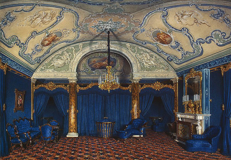 Hau Edward Petrovich – Types of rooms of the Winter Palace. Fourth spare half. Bedroom, Hermitage ~ part 03