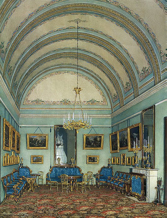 Hau Edward Petrovich – Types of rooms of the Winter Palace. The first half of the spare. Salon Duke M. Leuchtenberg, Hermitage ~ part 03