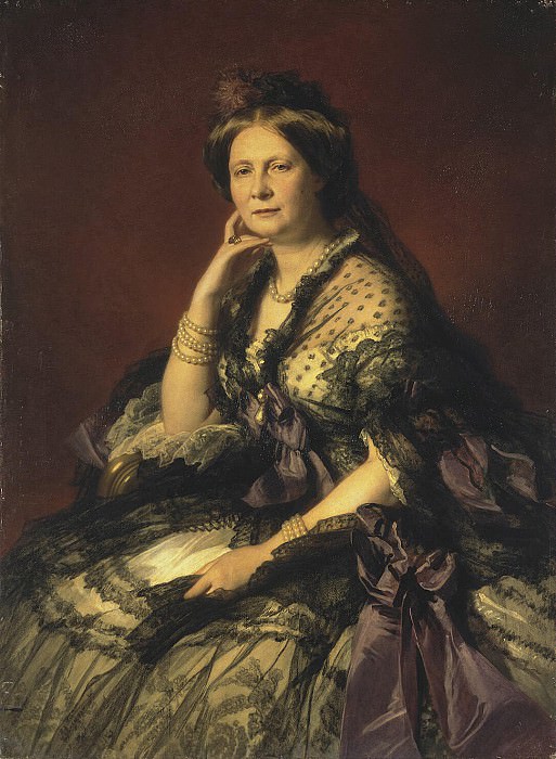 Winterhalter, Francois Xavier – Portrait of Grand Duchess Elena Pavlovna, Hermitage ~ part 03