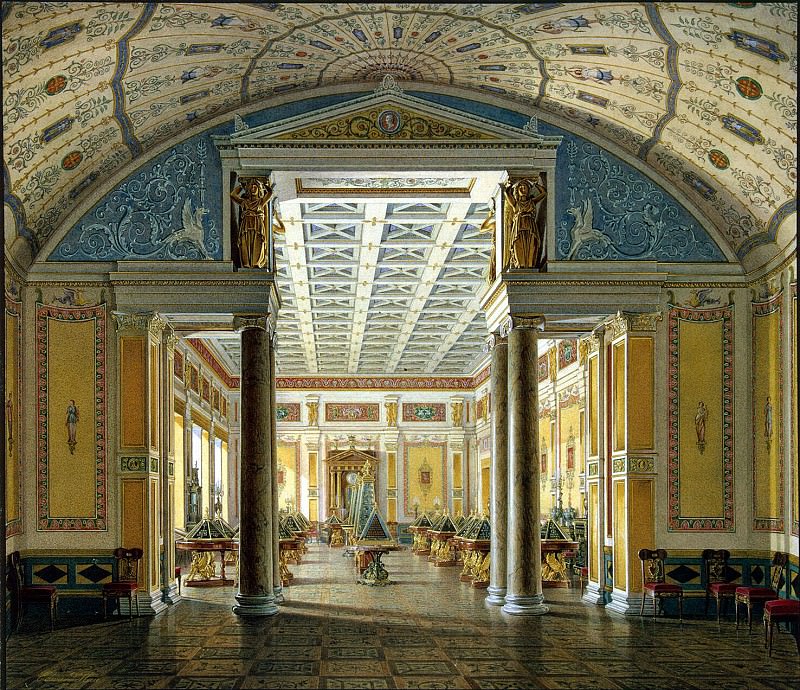 Hau Edward Petrovich – Types halls of the New Hermitage. Hall cameos, Hermitage ~ part 03