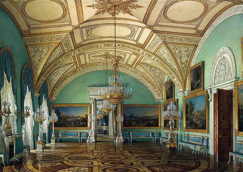 Hau Edward Petrovich – Types of rooms of the Winter Palace. Third Meeting of the Military Gallery, Hermitage ~ part 03