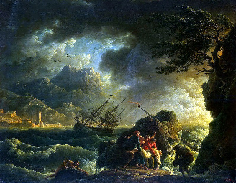 Vernet, Claude Joseph – Shipwreck , Hermitage ~ part 03