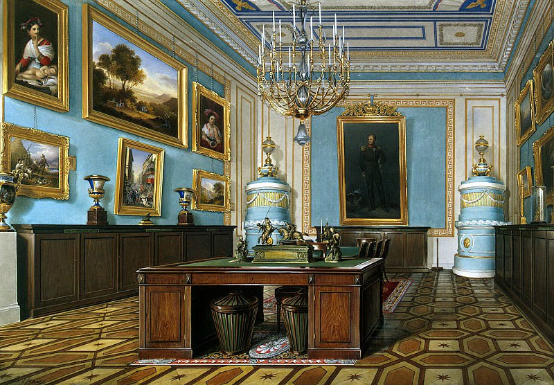 Hau Edward Petrovich – Types of rooms of the Winter Palace. Council Chamber of the Emperor Alexander I, Hermitage ~ part 03