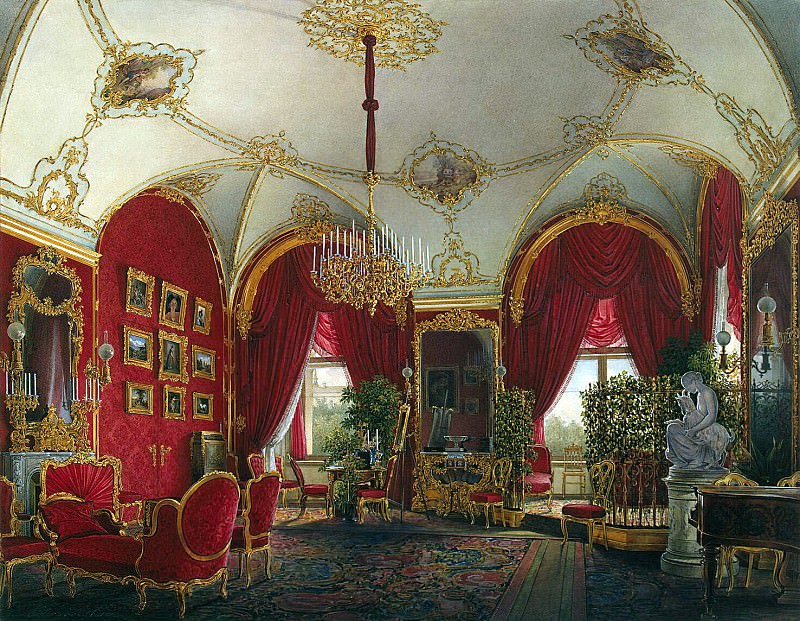 Hau Edward Petrovich – Types of rooms of the Winter Palace. Fourth spare half. Corner Room , Hermitage ~ part 03