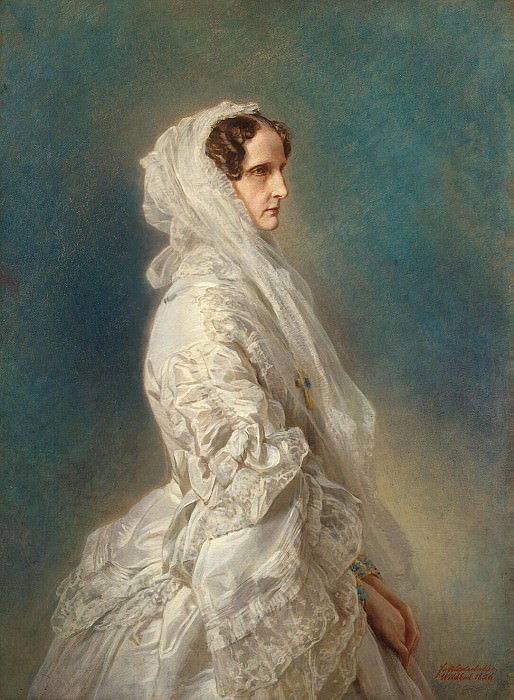 Winterhalter, Francois Xavier – Portrait of Empress Alexandra Feodorovna, Hermitage ~ part 03
