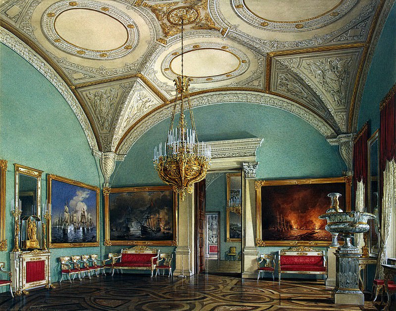 Hau Edward Petrovich – Types of rooms of the Winter Palace. Fourth Meeting of the Military Gallery, Hermitage ~ part 03