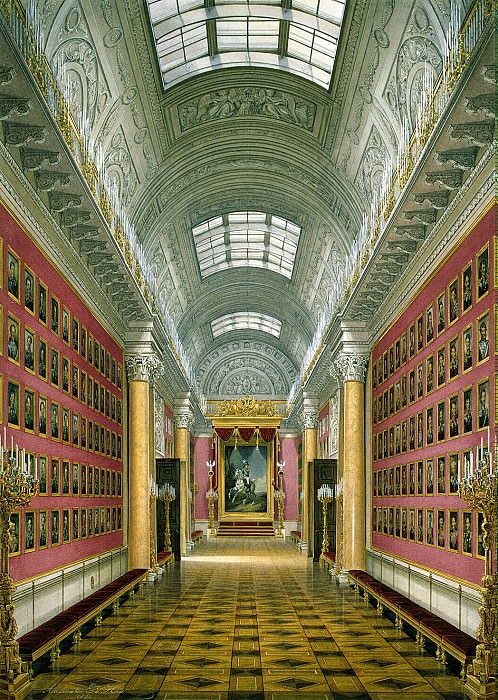 Hau Edward Petrovich – Types of rooms of the Winter Palace. Military Gallery of 1812, Hermitage ~ part 03