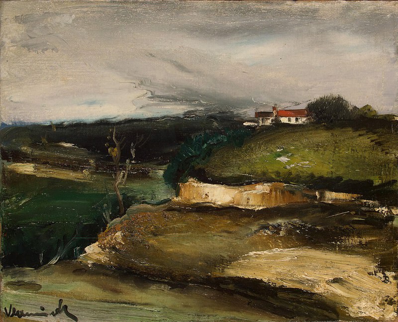 Vlaminck, Maurice de – Landscape with a house on the hill, Hermitage ~ part 03