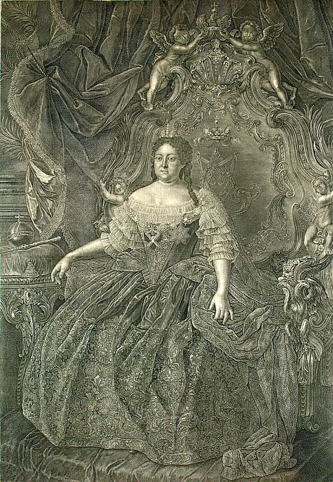 Wortman, Christian Albrecht – Portrait Empress Anna Ivanovna, Hermitage ~ part 03